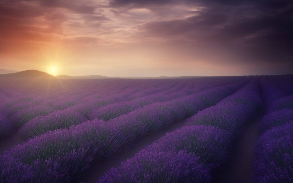 lavender, beautiful flowers, field
